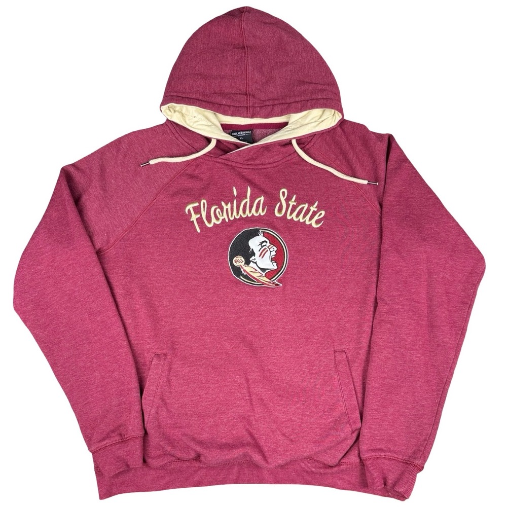 Florida State Seminoles Hoodie Womens XL Garnet Colosseum Pullover
